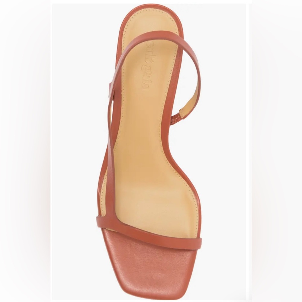 Cult Gaia Terracotta Heels with Gold Accent - Picture 4 of 7